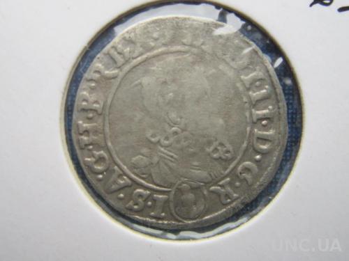 Монета 3 крейцера Священная Римская империя Богемия Прага 1633 Фердинанд II серебро
