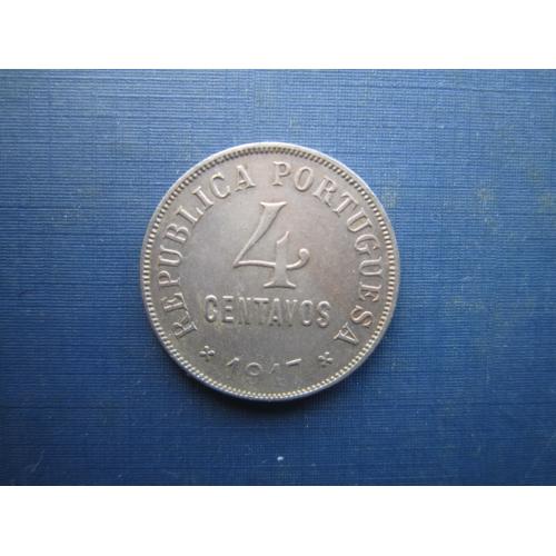 Монета 4 сентаво Португалія 1917