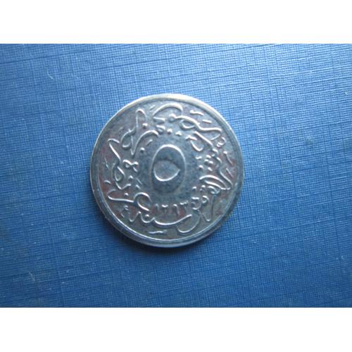Монета 5/10 кирша Єгипет 1876 (1293+30) Султан Абдул-Хамід II