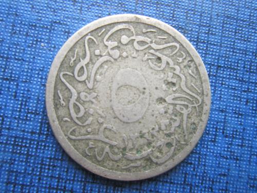 Монета 5 ашар аль куруш 5/10 куруша Египет Турецкий 1885 (1293+11) №2 неплохая