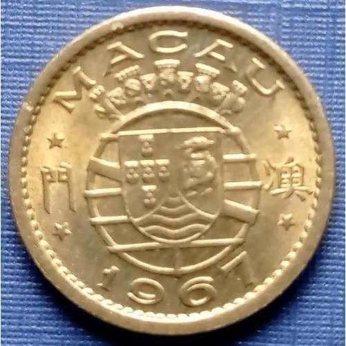 Монета 5 аво Макау Португальский 1967
