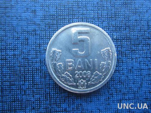 Монета 5 бани Молдавия 2008

