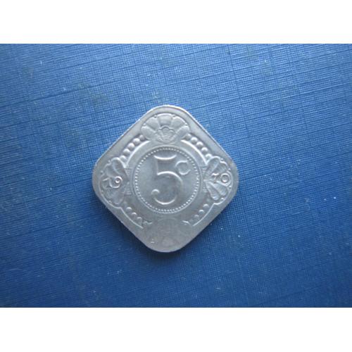 Монета 5 центів Нідерландські Антильські Острови Антили 1970