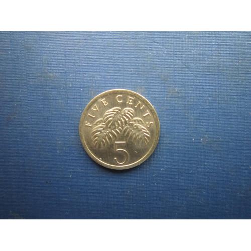 Монета 5 центів Сінгапур 1987