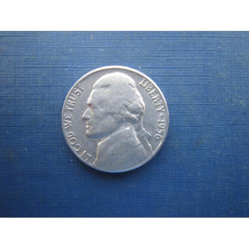 Монета 5 центів США 1956 D