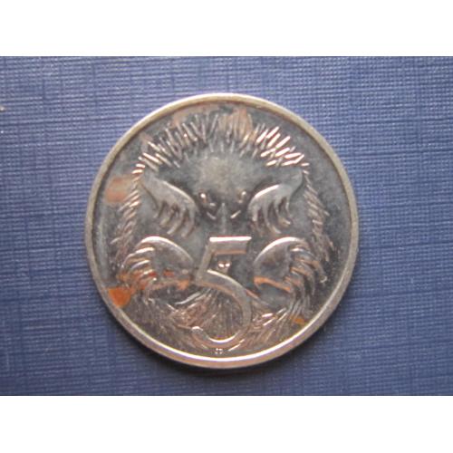 Монета 5 центов Австралия 1996 фауна портрет 2