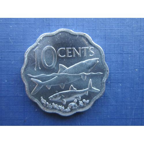 Монета 5 центов Багамы Багамские острова 2005 ананас