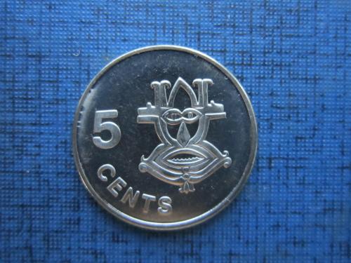 Монета 5 центов Британские Соломоновы острова 2005 состояние