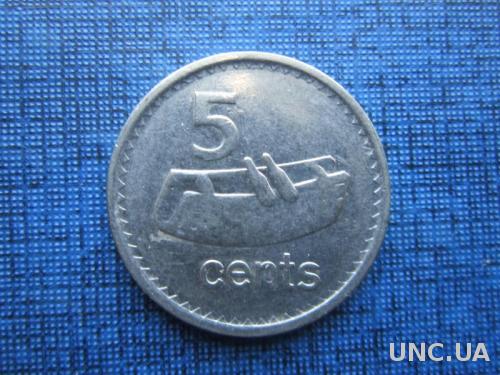 монета 5 центов Фиджи 2010

