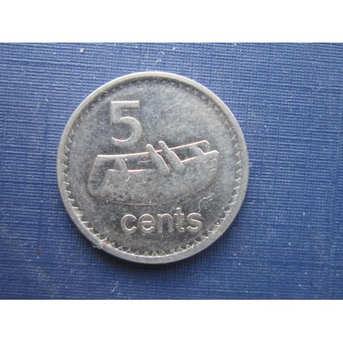 Монета 5 центов Фиджи Британские 2009