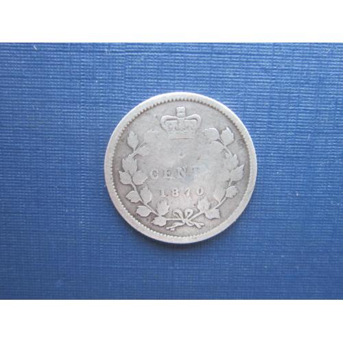 Монета 5 центов Канада 1870 Виктория серебро
