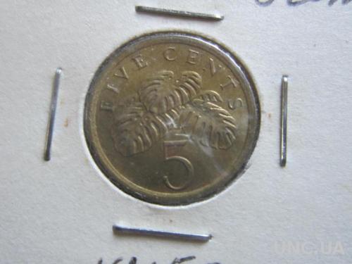 Монета 5 центов Сингапур 1988
