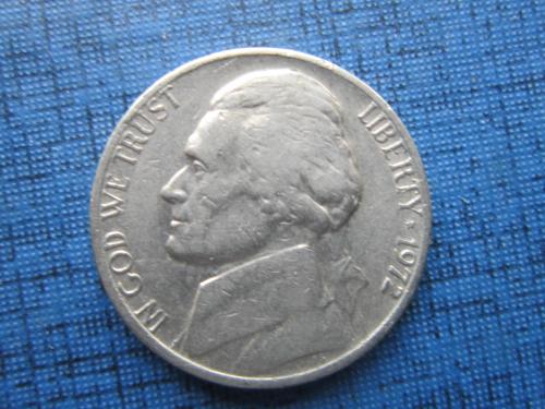 Монета 5 центов США 1972
