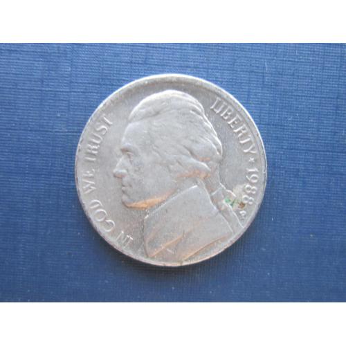 Монета 5 центов США 1975