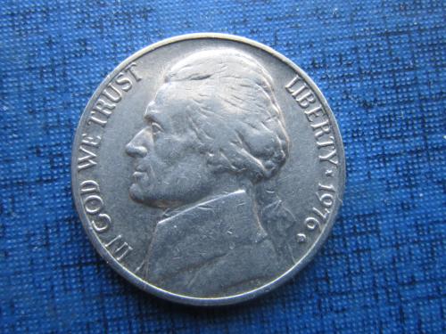 Монета 5 центов США 1976 D