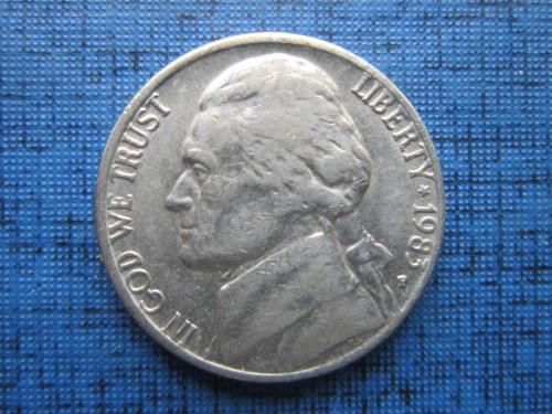 Монета 5 центов США 1983-Р