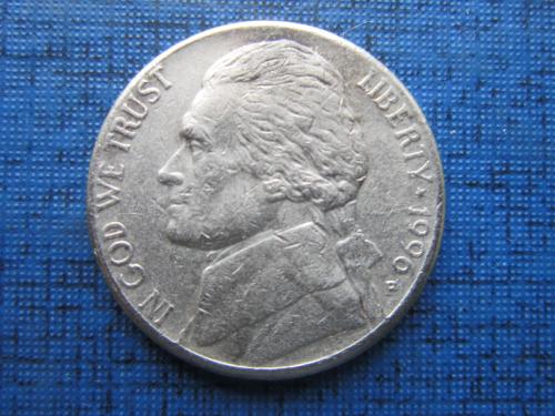 Монета 5 центов США 1996-Р
