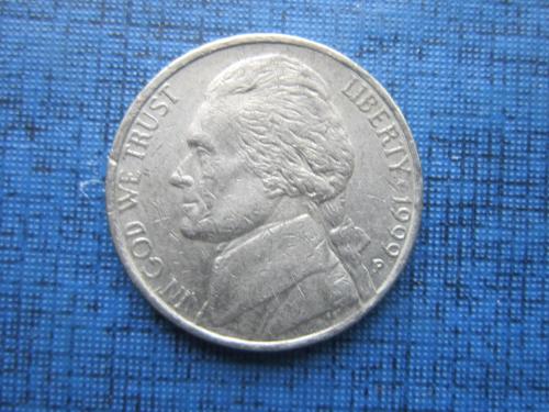 Монета 5 центов США 1999-Р