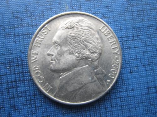 Монета 5 центов США 2000-Р