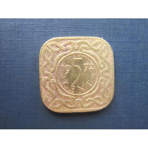Монета 5 центов Суринам 1972