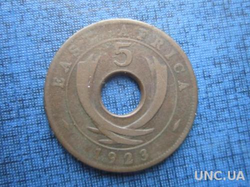 монета 5 центов Западная Африка 1923