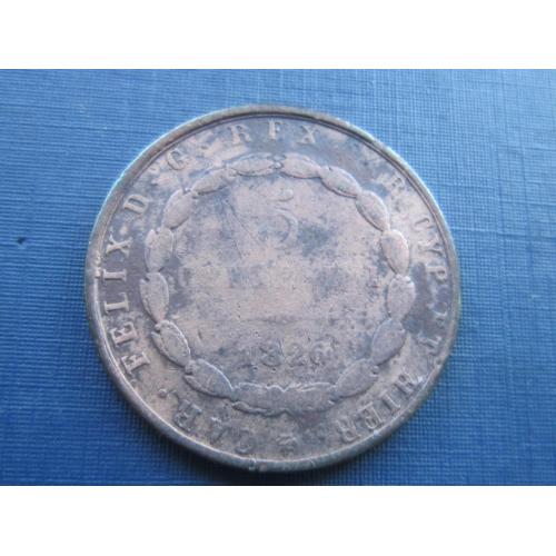 Монета 5 чентезими Сардиния Италия 1826