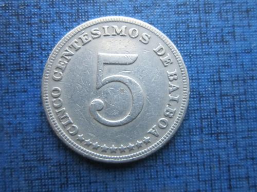 монета 5 чентезимо бальбоа Панама 1970