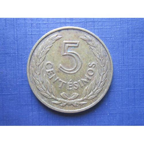 Монета 5 чентезимо Уругвай 1960