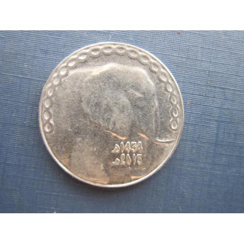 Монета 5 динаров Алжир 2013 фауна слон