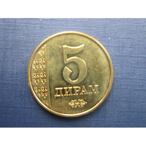 Монета 5 дирам Таджикистан 2011