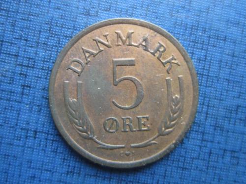 Монета 5 эре Дания 1969