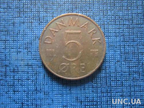 Монета 5 эре Дания 1976

