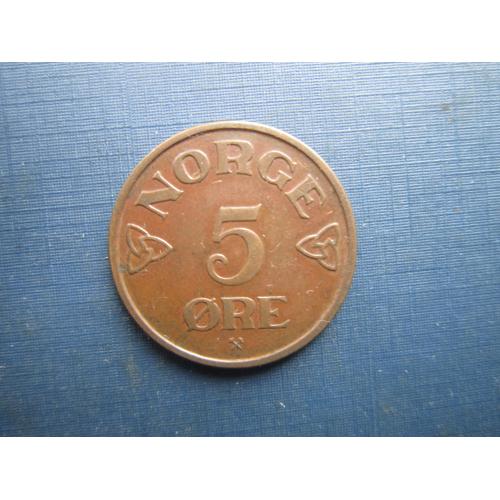 Монета 5 ере Норвегія 1952