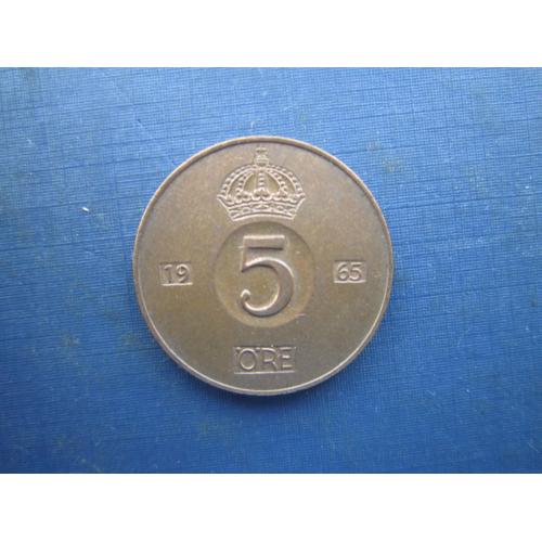 Монета 5 ере Швеція 1965