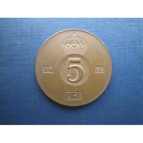Монета 5 ере Швеція 1968