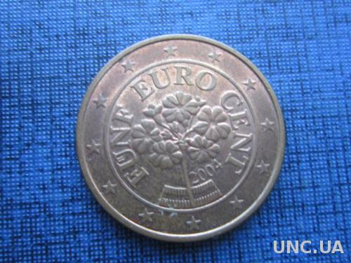 монета 5 евроцентов Австрия 2004

