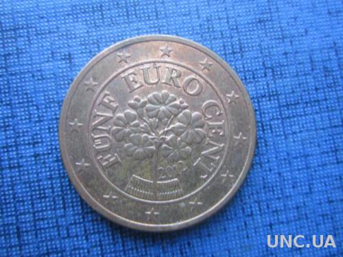 монета 5 евроцентов Австрия 2012
