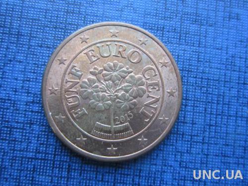 монета 5 евроцентов Австрия 2015
