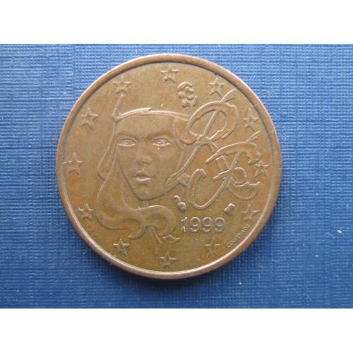Монета 5 евроцентов Франция 1999
