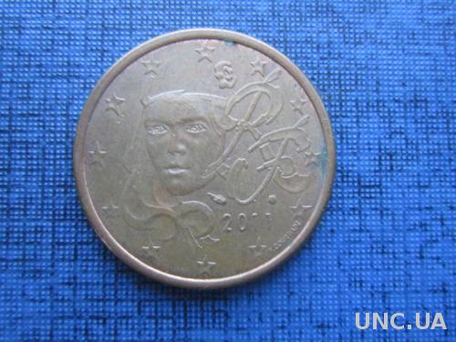 монета 5 евроцентов Франция 2011
