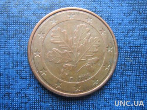 монета 5 евроцентов Германия 2004 F
