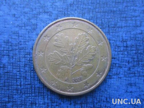 монета 5 евроцентов Германия 2007 A
