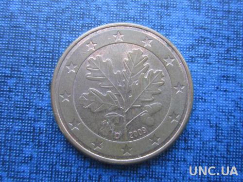 монета 5 евроцентов Германия 2009 D
