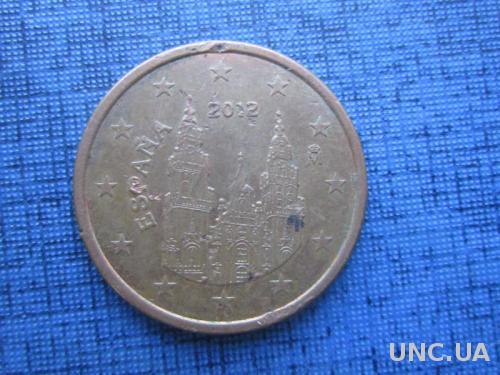 монета 5 евроцентов Испания 2012
