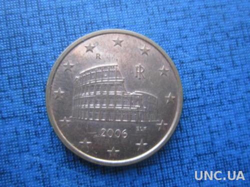монета 5 евроцентов Италия 2006
