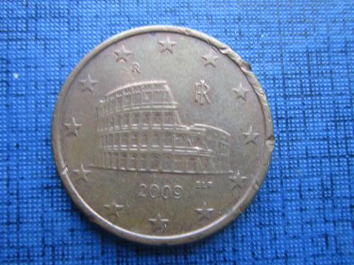 монета 5 евроцентов Италия 2009