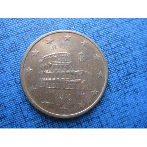 Монета 5 евроцентов Италия 2010