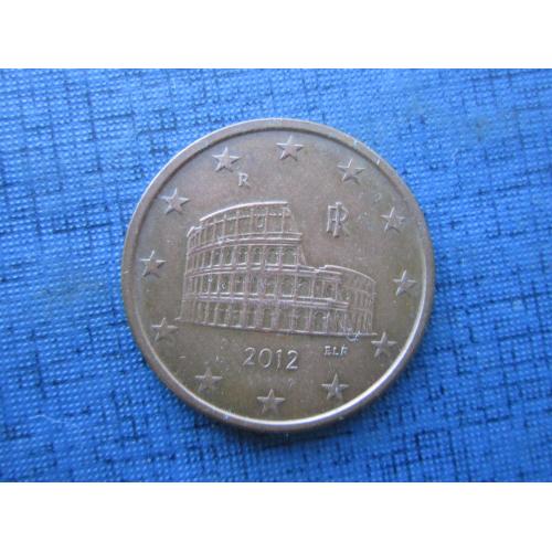Монета 5 евроцентов Италия 2012