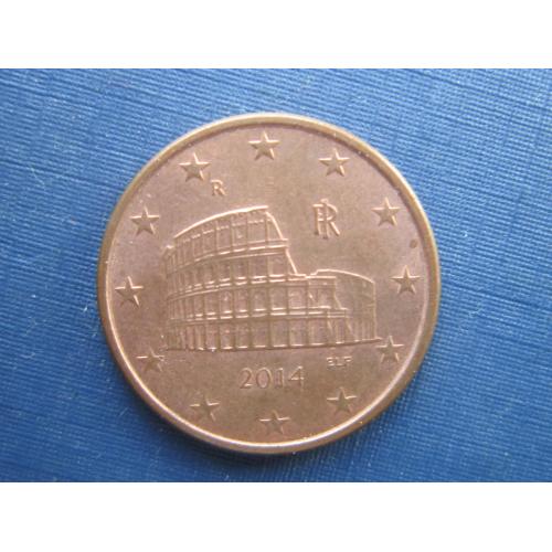 Монета 5 евроцентов Италия 2014