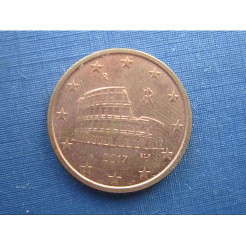 Монета 5 евроцентов Италия 2017